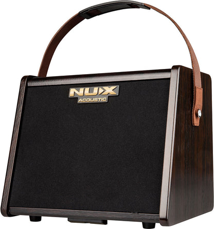NU-X AC25 Stageman 2-Channel 25W Battery Operated Acoustic Amplifier with Bluetooth and Reverb — view 3