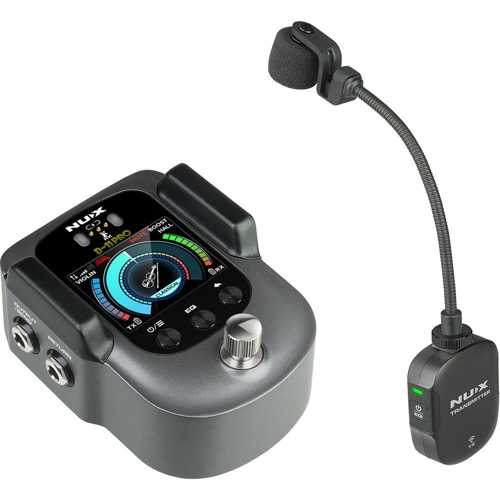 NU-X B-11 Pro Digital Wireless System for Violin & Viola with Built-in Reverb and Professional EQ Presets