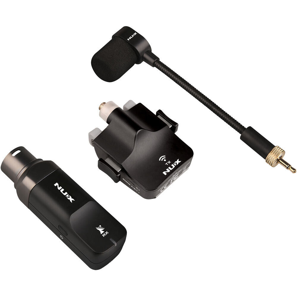 NUX B-6 Digital 2.4GHz Wireless System for Saxophone with Gooseneck Microphone and Charging Storage Case — view 2