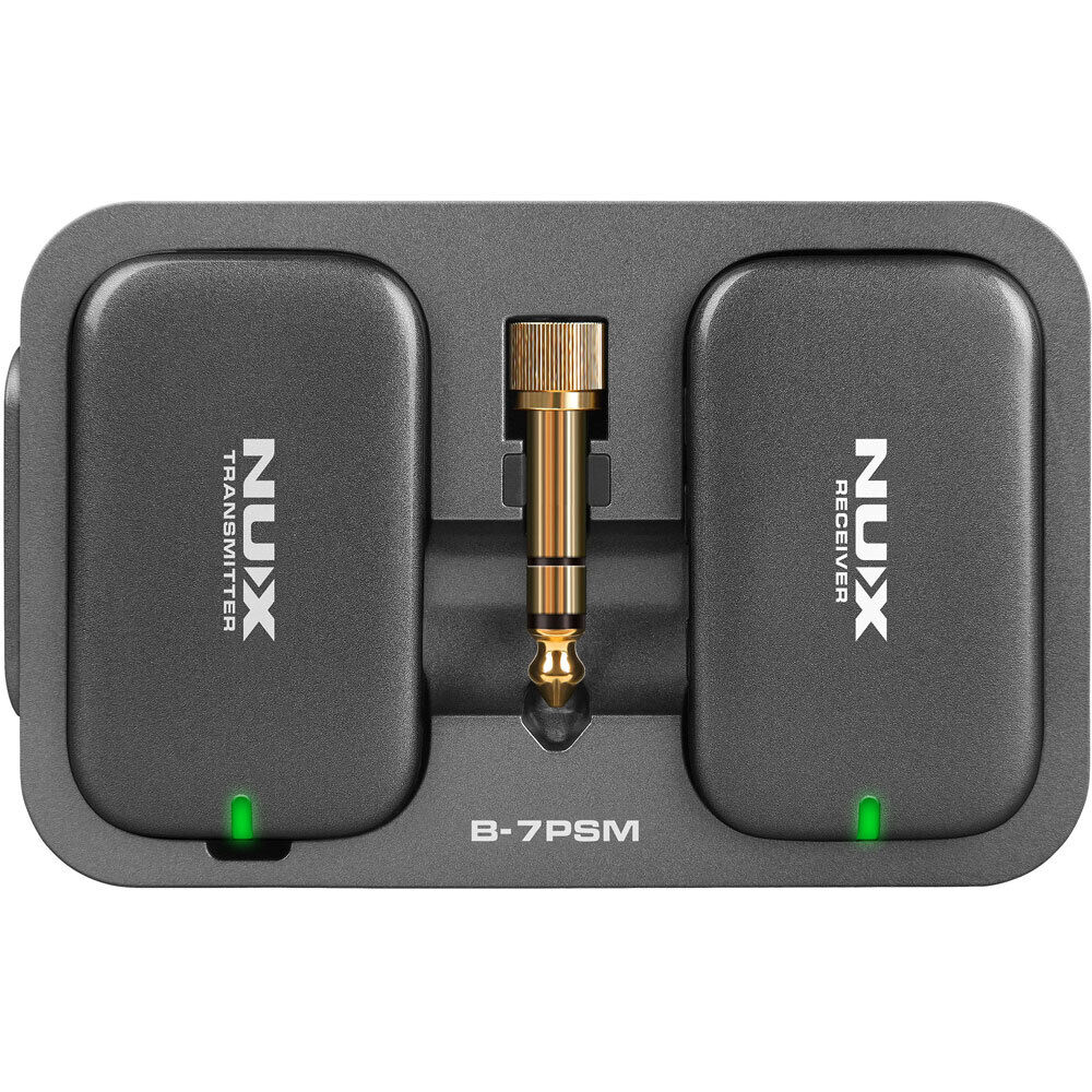 NU-X B7PSM Wireless In-Ear Monitoring System 5.8 GHz, 24-bit Audio, 100 ft Range, Low Latency, Rechargeable, Compact Design — view 5
