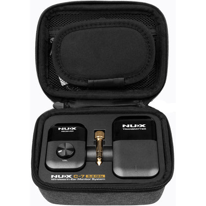 NU-X C7RC 5.8 GHz Stereo Wireless In-Ear Monitor System with Charging Case and Multiple Receiver Support