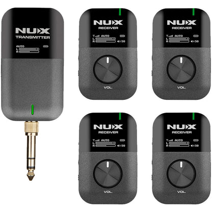 NU-X C7RCX4 Stereo 5.8 GHz Wireless In-Ear Monitoring System with 4 Receivers and Charging Case — view 2