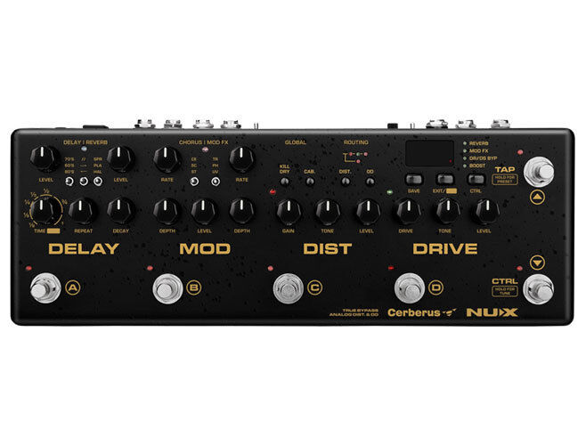 NU-X Cerberus Integrated Multi-Effects Guitar Processor with IR Loader and MIDI Control