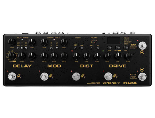 NU-X Cerberus Integrated Multi-Effects Guitar Processor with IR Loader and MIDI Control