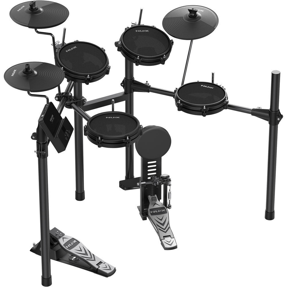 NU-X DM110 Portable 8-Piece Electronic Drum Kit with Mesh Heads and Bluetooth Connectivity — view 3