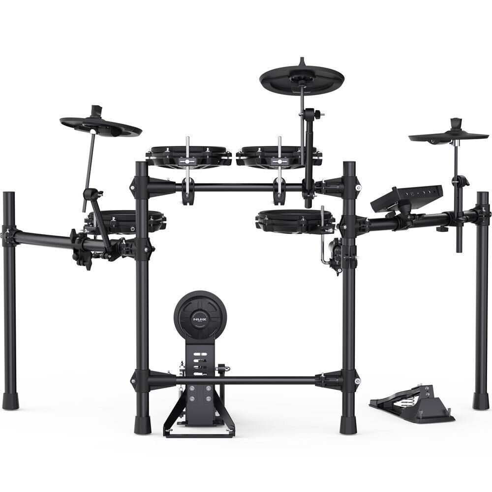 NU-X DM210 Portable 8-Piece Electronic Drum Kit with Mesh Heads, MIDI, Bluetooth, Metronome, Coach, 15 Presets, 10 Demo Songs — view 3