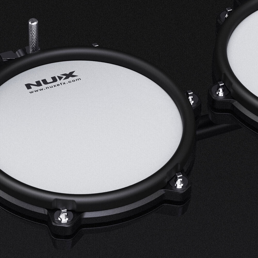 NU-X DM210 Portable 8-Piece Electronic Drum Kit with Mesh Heads, MIDI, Bluetooth, Metronome, Coach, 15 Presets, 10 Demo Songs — view 4