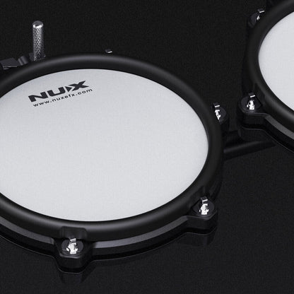 NU-X DM210 Portable 8-Piece Electronic Drum Kit with Mesh Heads, MIDI, Bluetooth, Metronome, Coach, 15 Presets, 10 Demo Songs — view 4