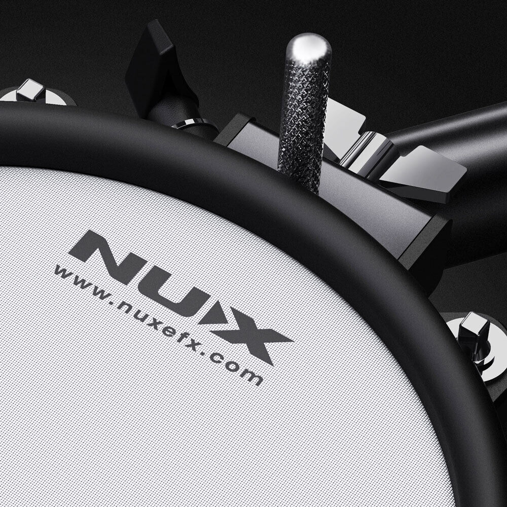 NU-X DM210 Portable 8-Piece Electronic Drum Kit with Mesh Heads, MIDI, Bluetooth, Metronome, Coach, 15 Presets, 10 Demo Songs — view 5