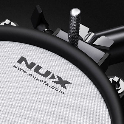 NU-X DM210 Portable 8-Piece Electronic Drum Kit with Mesh Heads, MIDI, Bluetooth, Metronome, Coach, 15 Presets, 10 Demo Songs — view 5