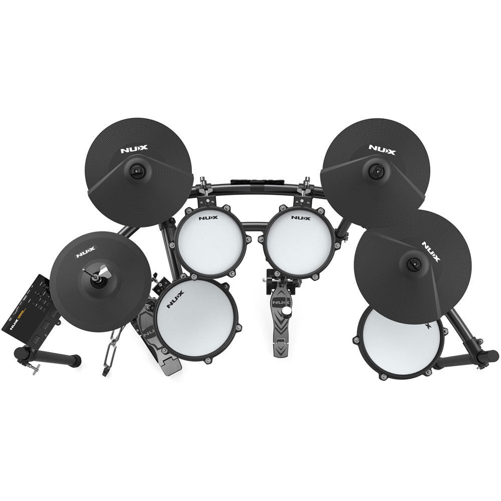 NU-X DM310H Portable 9-Piece Electronic Drum Kit with Mesh Heads and Independent Hi-Hat — view 4