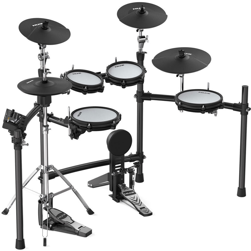 NU-X DM310H Portable 9-Piece Electronic Drum Kit with Mesh Heads and Independent Hi-Hat — view 2