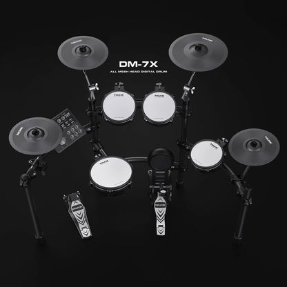 NU-X DM7X Professional Electronic Drum Kit with REMO Mesh Heads - 9-Piece Set — view 4