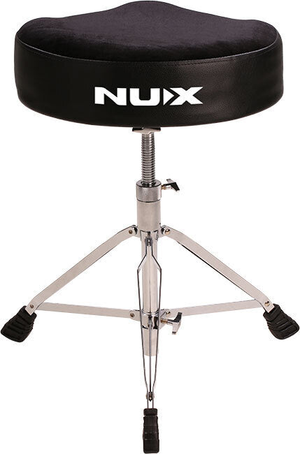 NU-X Double Braced Moto-style Drum Throne with Detachable Seat and Folding Tripod Base
