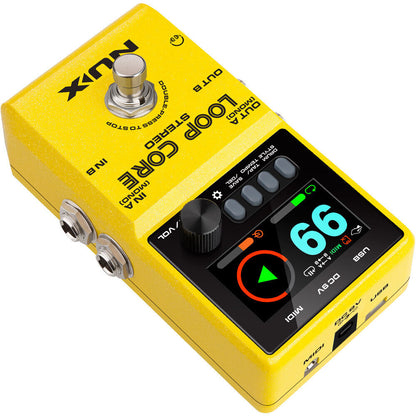 NUX Loop Core Stereo Effects Pedal with High-Definition LCD Display and MIDI Control — view 6
