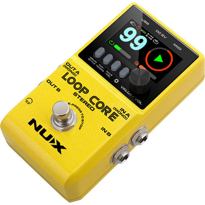 NUX Loop Core Stereo Effects Pedal with High-Definition LCD Display and MIDI Control — view 3