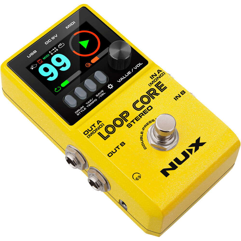 NUX Loop Core Stereo Effects Pedal with High-Definition LCD Display and MIDI Control — view 4