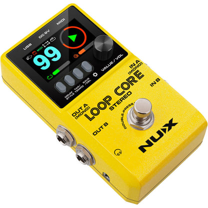 NUX Loop Core Stereo Effects Pedal with High-Definition LCD Display and MIDI Control — view 4