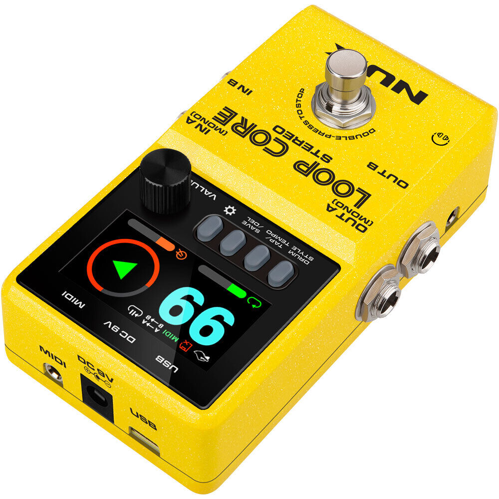 NUX Loop Core Stereo Effects Pedal with High-Definition LCD Display and MIDI Control — view 5