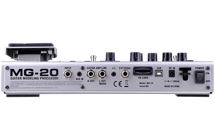 NUX MG-20 Guitar Modeling Processor with 60 Effects, 16 Amp Models, Drum Machine, and Loop Station — view 3