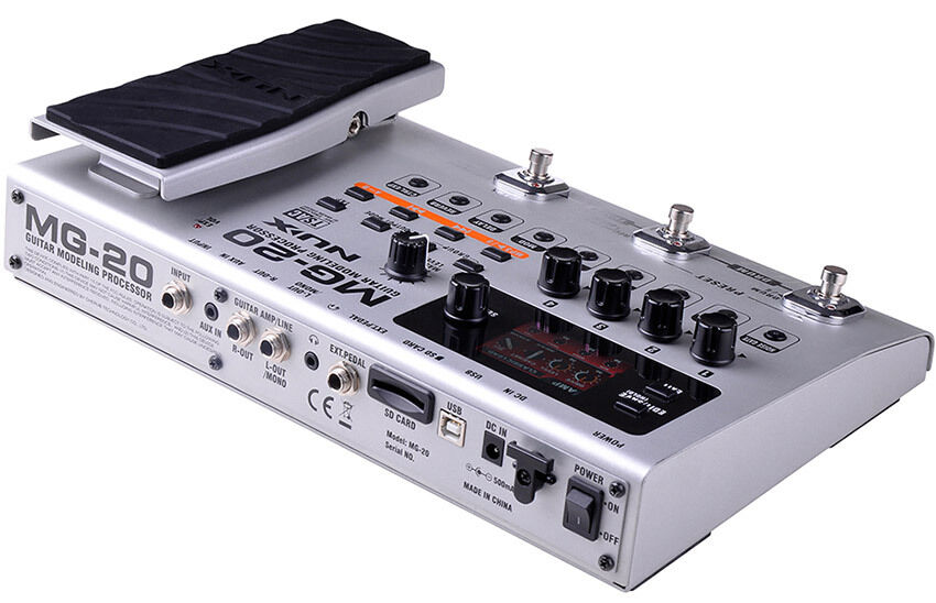 NUX MG-20 Guitar Modeling Processor with 60 Effects, 16 Amp Models, Drum Machine, and Loop Station — view 4