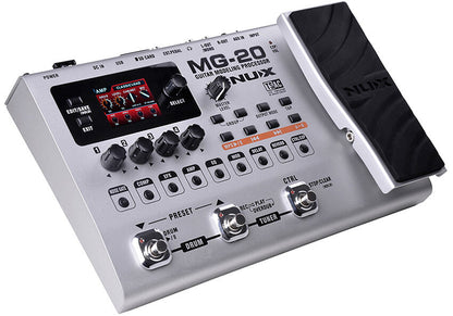 NUX MG-20 Guitar Modeling Processor with 60 Effects, 16 Amp Models, Drum Machine, and Loop Station — view 2