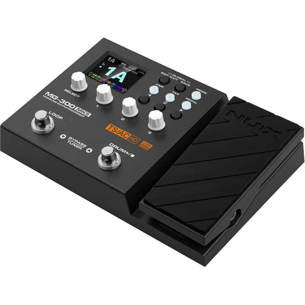 NU-X MG-300 MKII Guitar Modeling Processor with Multi-Effects, Impulse Responses, Phrase Looper, and Drum Machine — view 3