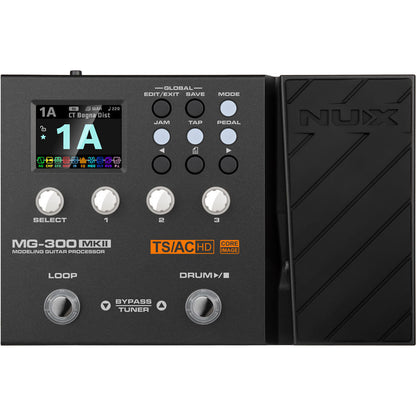 NU-X MG-300 MKII Guitar Modeling Processor with Multi-Effects, Impulse Responses, Phrase Looper, and Drum Machine