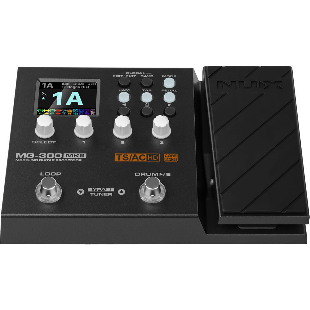 NU-X MG-300 MKII Guitar Modeling Processor with Multi-Effects, Impulse Responses, Phrase Looper, and Drum Machine — view 2