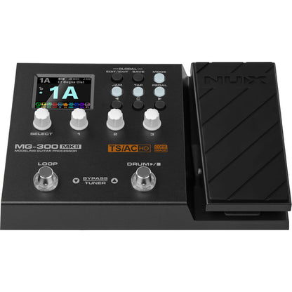 NU-X MG-300 MKII Guitar Modeling Processor with Multi-Effects, Impulse Responses, Phrase Looper, and Drum Machine — view 2
