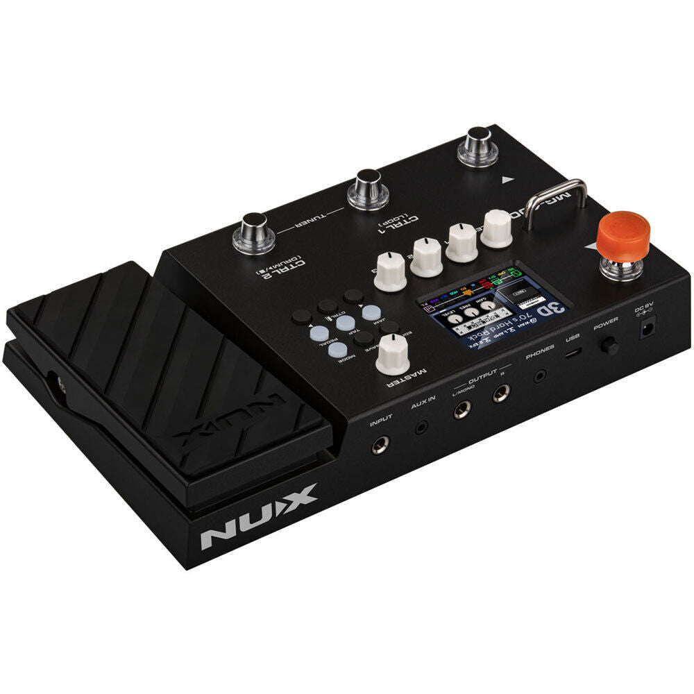 NUX MG-400 Guitar Modeling Processor with 2 DSP Chips, 10 Signal Blocks, 12 IR Slots, USB Interface, and 2.8" Color LCD — view 6