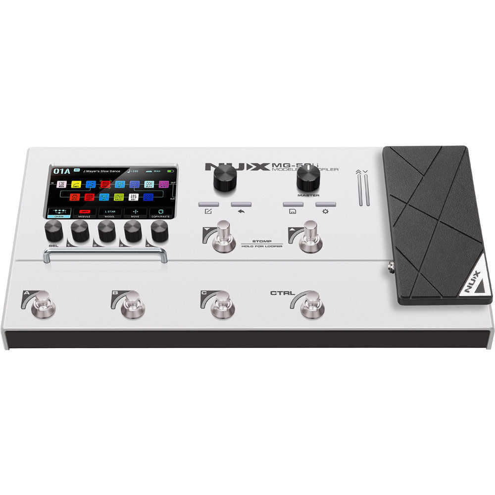 NUX MG-50Li Guitar/Bass Multi-Effects Processor with USB Interface and Rechargeable Battery — view 2