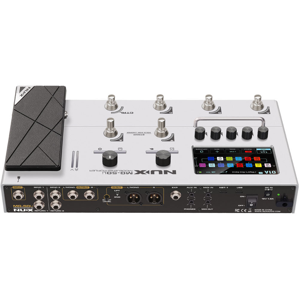 NUX MG-50Li Guitar/Bass Multi-Effects Processor with USB Interface and Rechargeable Battery — view 3