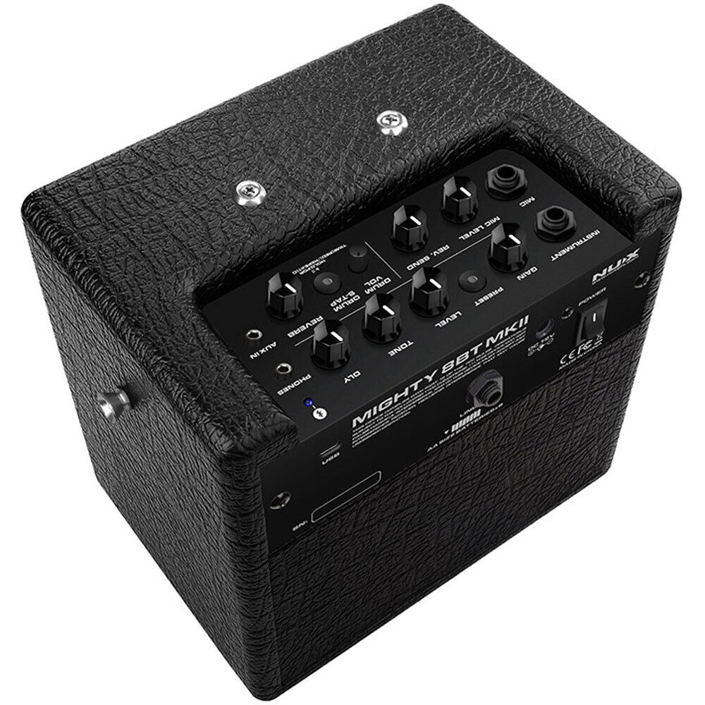 NU-X Mighty 8BT MKII Portable Digital 8W Guitar Amplifier with Bluetooth, IR Technology, Effects, and MIC Input — view 5