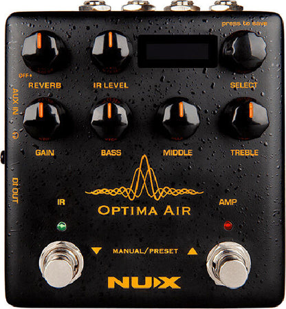 NUX Verdugo Series Optima Air Acoustic Simulator and IR Loader Pedal
