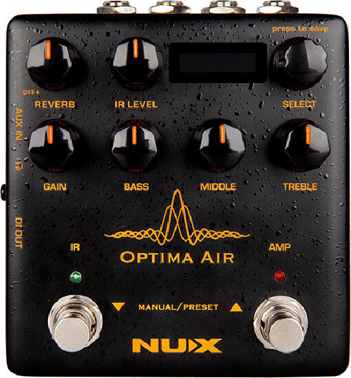 NUX Verdugo Series Optima Air Acoustic Simulator and IR Loader Pedal