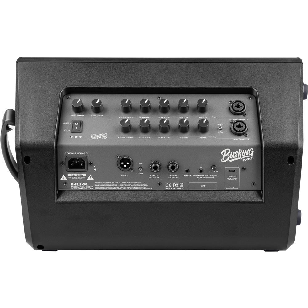NU-X Portable Busking 200FR Rechargeable 2-Channel Acoustic Guitar Amp — view 5