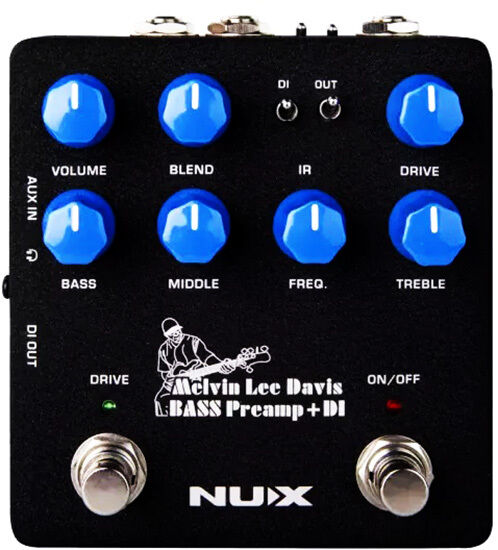 NU-X Verdugo Series Melvin Lee Davis Bass Preamp & DI Pedal Audio Interface