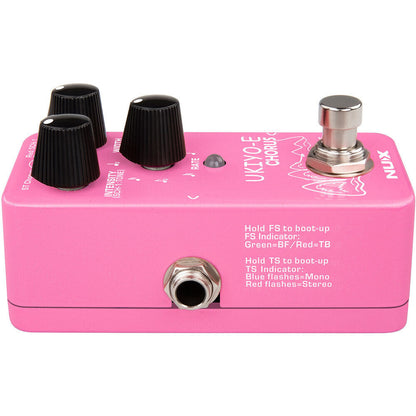 NU-X Mini Core Series Ukiyo-E Chorus Effects Pedal with 3 Models, True-Bypass, Stereo Support, and USB-C Firmware Update — view 6