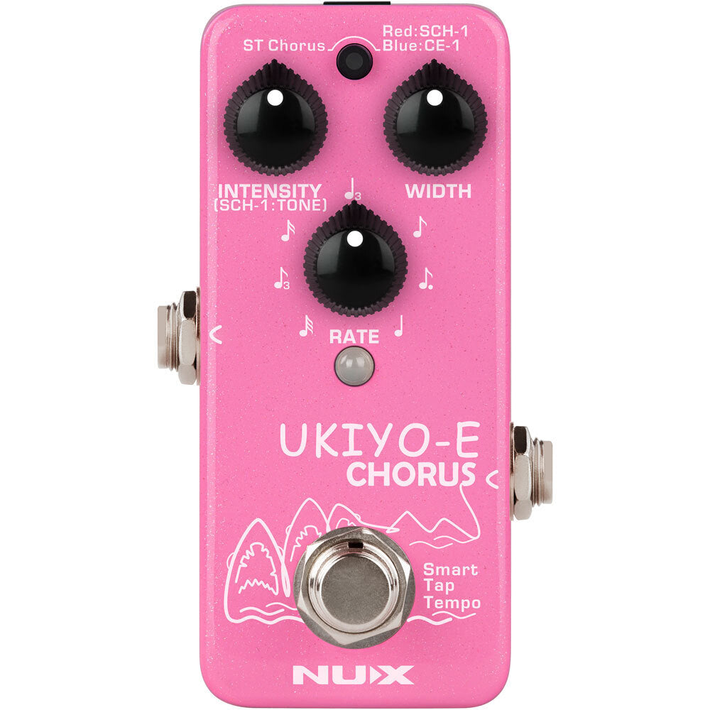 NU-X Mini Core Series Ukiyo-E Chorus Effects Pedal with 3 Models, True-Bypass, Stereo Support, and USB-C Firmware Update