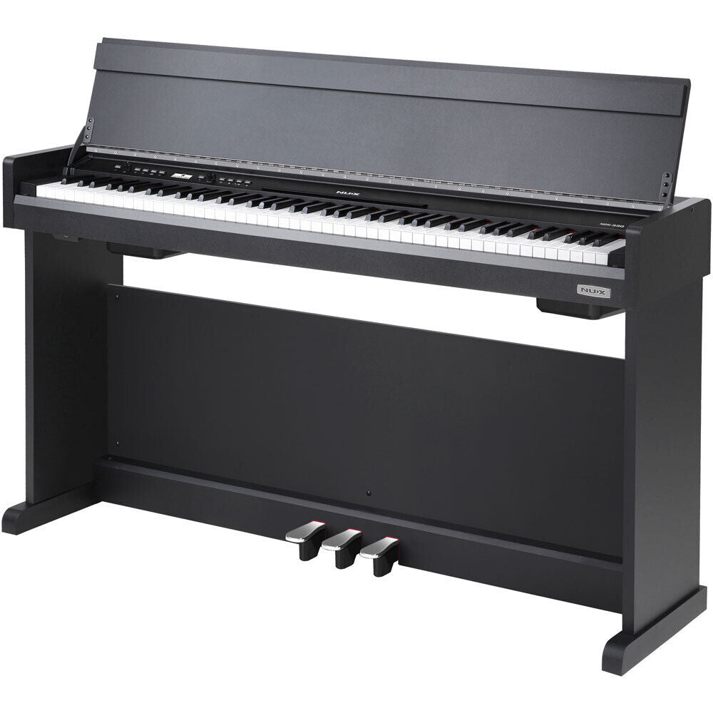 NU-X NCK-330 88-Key Digital Piano with Triple-Sensor Hammer-Action Keyboard, Bluetooth, USB Audio, and 143 Sounds in Black Finish — view 3