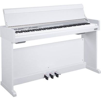 NUX NCK-330 88-Key Digital Piano with Triple-Sensor Hammer Action Keyboard and Bluetooth Connectivity in White Finish — view 2