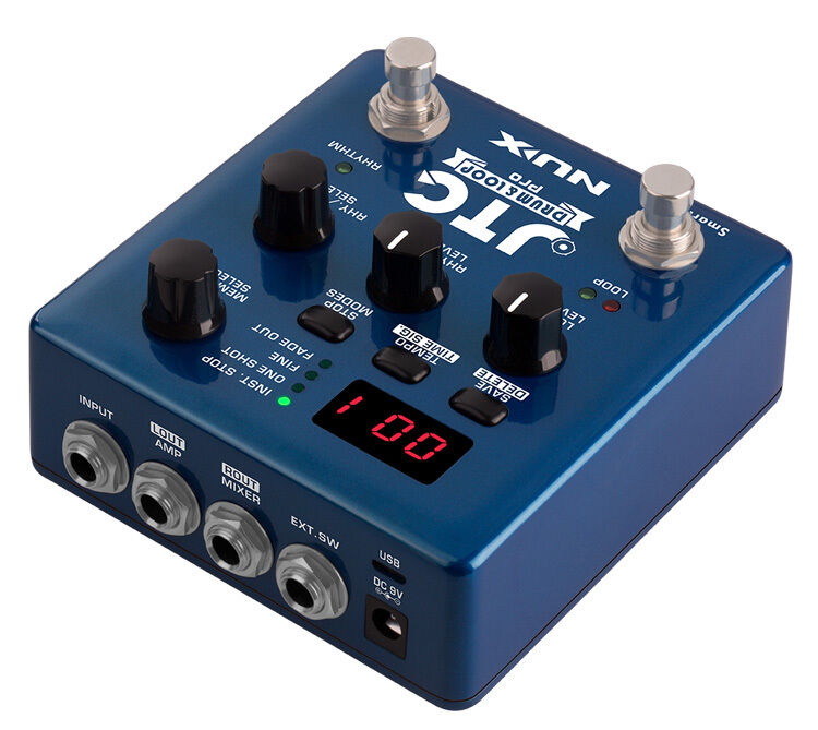 NU-X Verdugo Series JTC Pro Dual Switch Looper Pedal with 6 Hours Recording, 256 Memories, 24-bit Audio Quality — view 3