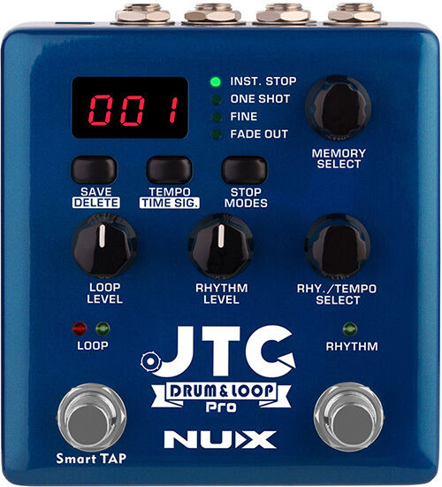 NU-X Verdugo Series JTC Pro Dual Switch Looper Pedal with 6 Hours Recording, 256 Memories, 24-bit Audio Quality