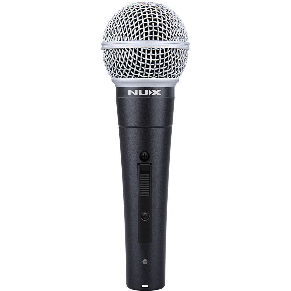 NU-X NDM-4 Dynamic Handheld Microphone with Mic Clip and Carry Pouch