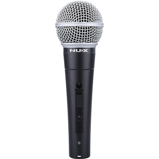 NU-X NDM-4 Dynamic Handheld Microphone with Mic Clip and Carry Pouch