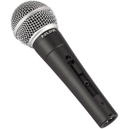 NU-X NDM-4 Dynamic Handheld Microphone with Mic Clip and Carry Pouch — view 2