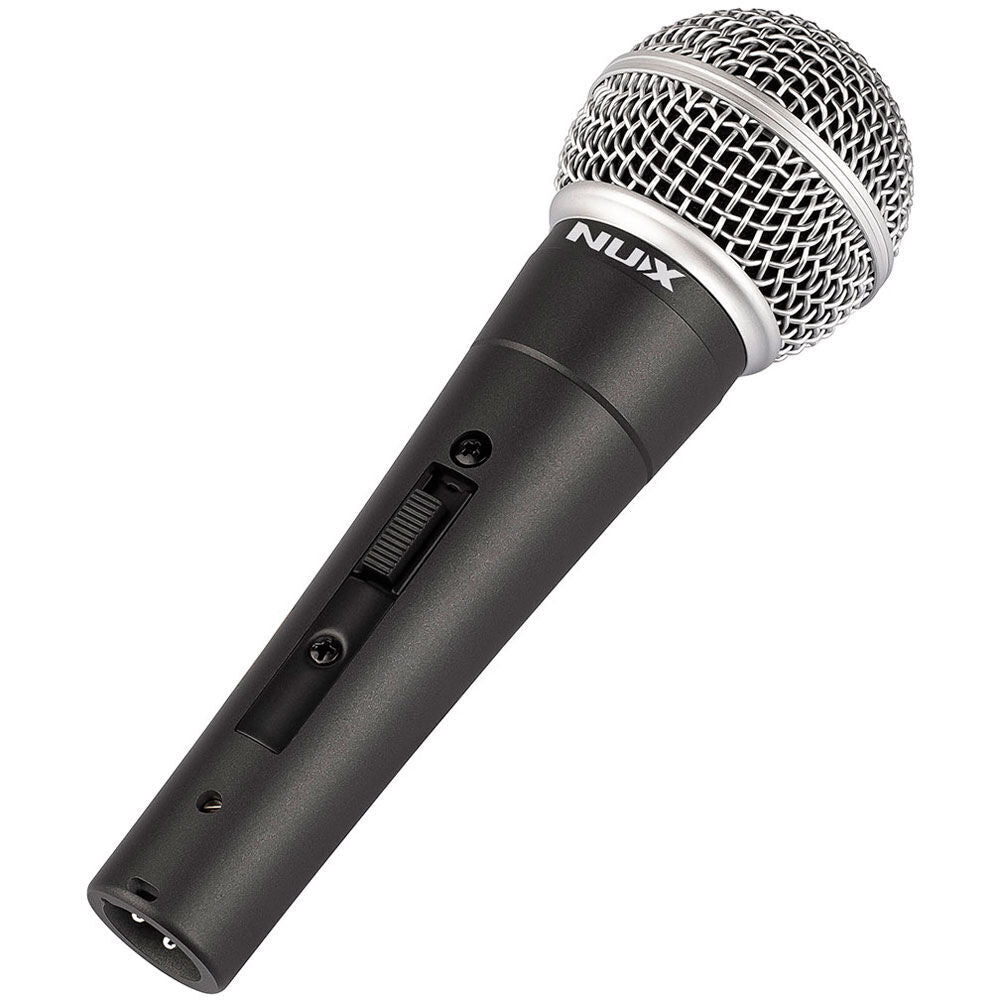 NU-X NDM-4 Dynamic Handheld Microphone with Mic Clip and Carry Pouch — view 3
