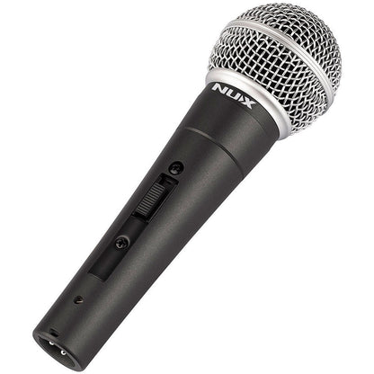 NU-X NDM-4 Dynamic Handheld Microphone with Mic Clip and Carry Pouch — view 3