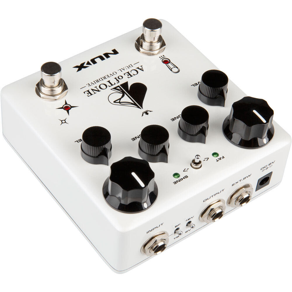 NU-X Verdugo Series Ace Of Tone Dual Overdrive Effects Pedal with Tubeman MKII and Morning Star — view 6